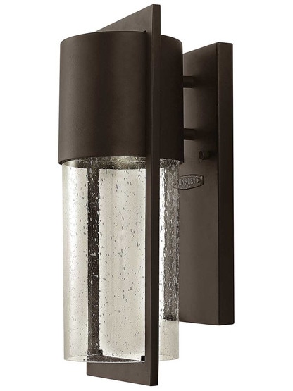 Shelter Medium Outdoor Wall Sconce in Buckeye Bronze.